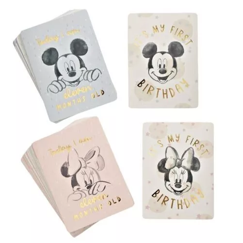 Disney 24 Baby Memorable Moment Milestone Cards - Choose Design