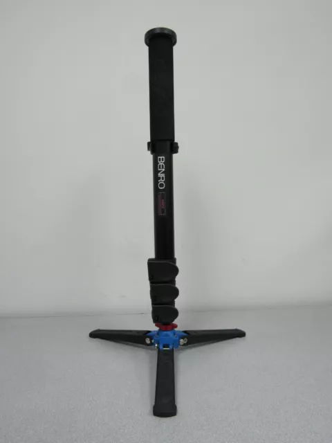 Benro A48FD Series 4 Aluminum Monopod with 3-Leg Locking Base - Max Ld 44.1 lb