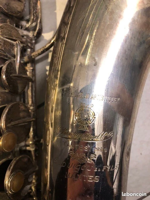 Saxophone alto E.BEAUGNIER Fabrication artistique