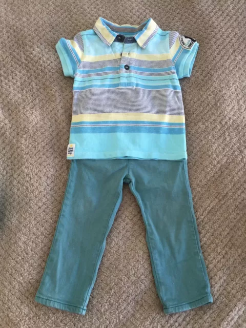 Polo garçon Catimini t-shirt et pantalon taille 18 mois