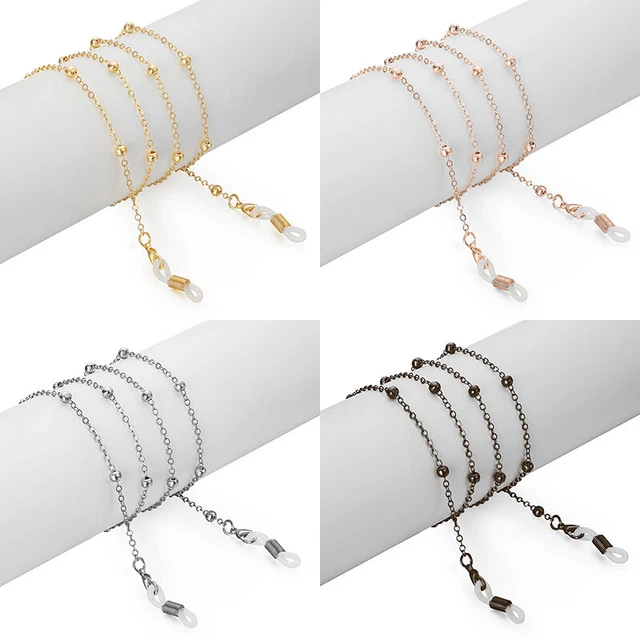 Mujeres Gafas de sol Gafas de lectura Espectáculos Cuello Correa Correa Metal Cadenas Cuerda