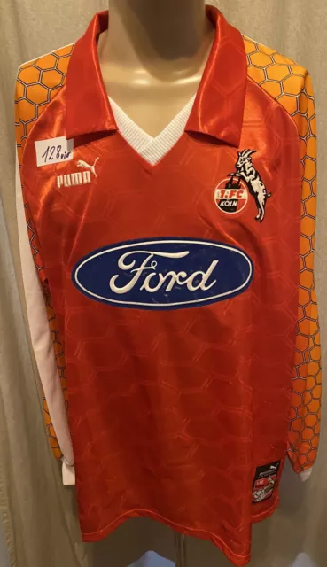 1.FC Köln Original Puma Langarm Heim Trikot 1997/98 "Ford" Gr.XXL