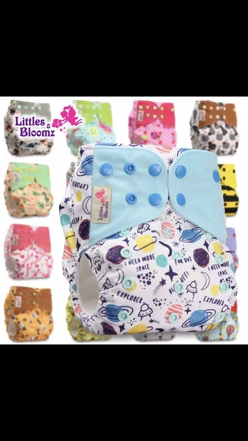 Washable Baby Pocket Nappy Cloth Reusable Diaper BAMBOO CHARCOAL Cover Wrap