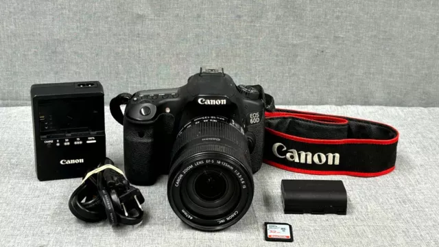 Canon EOS 60D 18.0 MP Digital SLR Camera Free Shipping