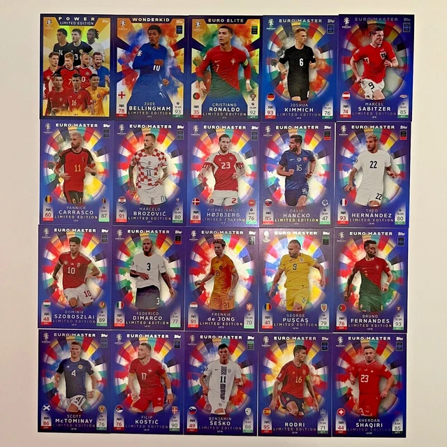 thumbnail image 2 of Topps Match Attax Euro 2024 – Full Set Of 17 Master Limited Edition Cards (NEW) 2 of 6