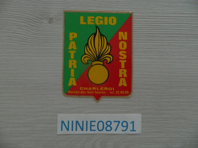 Stickers Légion Étrangère – 12,6 X 15 Cm – Vinyle – Choix De Couleurs