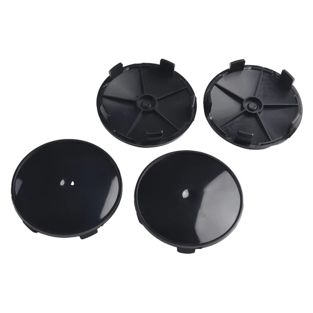 4 Pcs Universal Black Wheel-Center Cap Tyre Rim Hub Cap Cover Car Accessories