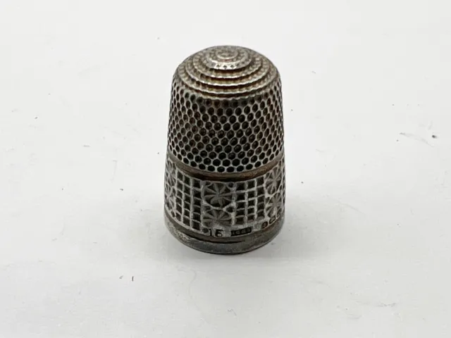 Vintage / Antique Solid Silver Sewing Thimble Hallmarked Sterling