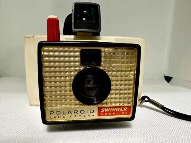 Cámara Polaroid Land Swinger Modelo 20 De Colección Con Estuche de Transporte Excelente Estado