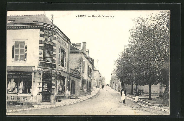 CPA Verzy, Rue de Verzenay