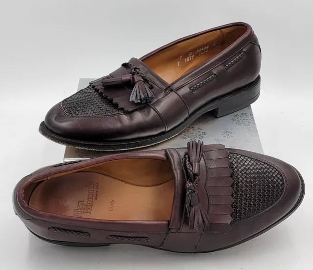 Allen Edmonds Cody Chili Tassel Leather Loafers Size 9 - EXCELLENT CONDITION!