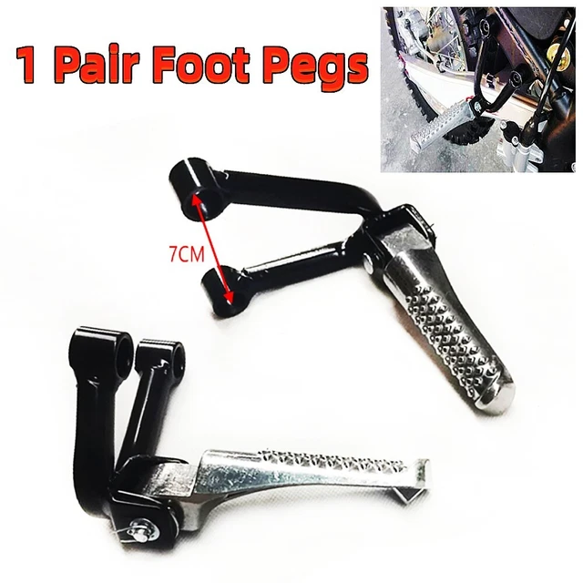 Aluminum 2x Cross-country Motorcycle Rear Passenger Foot Pegs Pedal Bracket Part