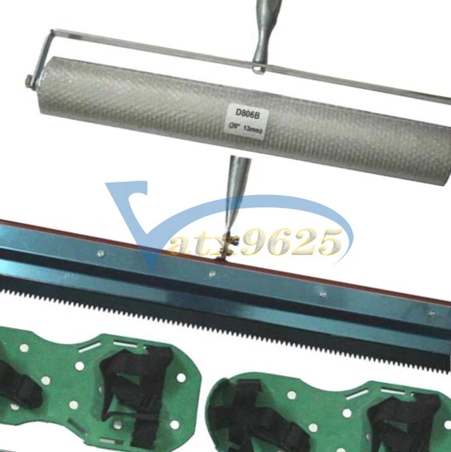 UN Cemento Autonivelante Kit de Herramientas Pintura de Piso Epoxi Hoja de Rodillo Pico NUEVO