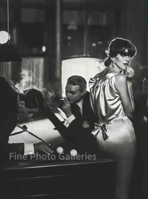 1957 Vintage RICHARD AVEDON Female Fashion Paris Evening Large Duotone Photo Art
