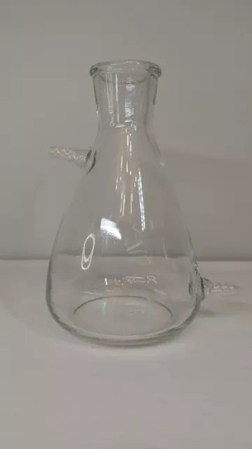 1000ML GLASS FILTERING Flask Lab Bottle With Double 10mm Hose Vacuum ...