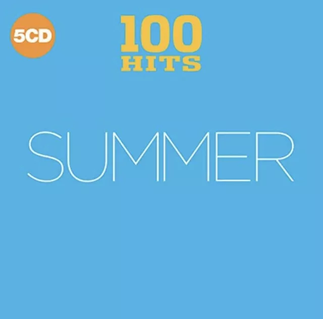 100 Hits Summer CD (2018) NEW SEALED 5 Disc Box Set Album Rock Pop Soul