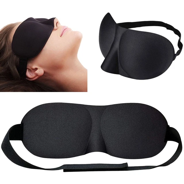 Masque de nuit sommeil 3D cache yeux relaxation voyage anti lumiére
