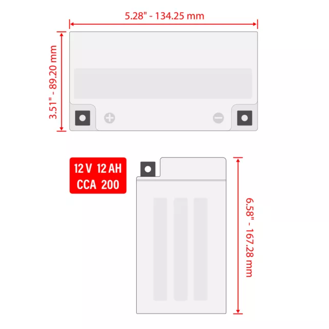 Ytx14Ah-Bs AGM Battery for Yamaha 24W-82110-09-00 24W-82110-60-00 24W-82110-61 2