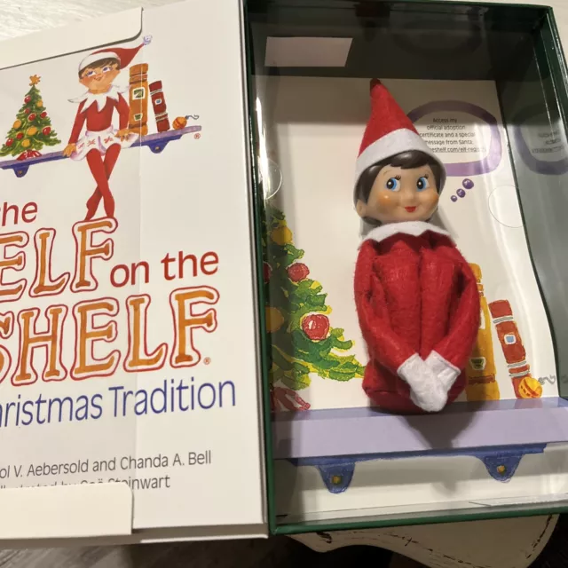 ELF ON THE Shelf: A Christmas Tradition Girl Doll Brown Hair Blue Eyes ...