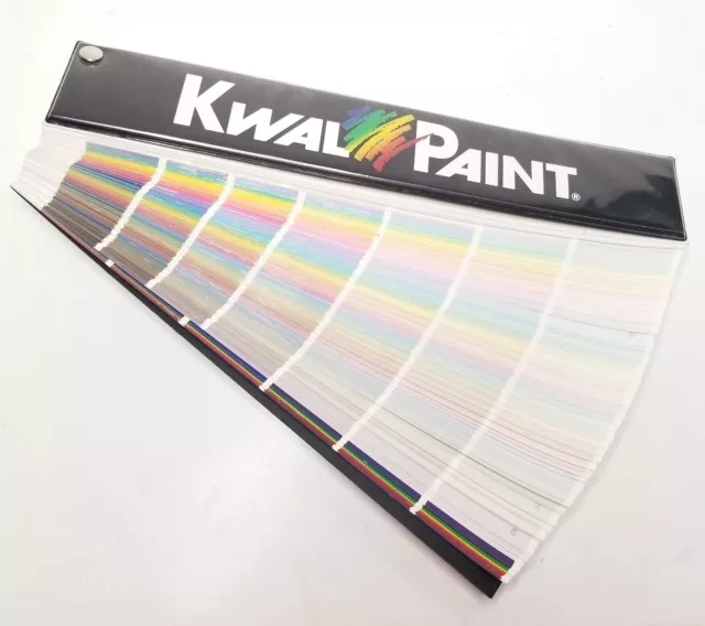 Vtg Kwal Paint Color Fan Deck