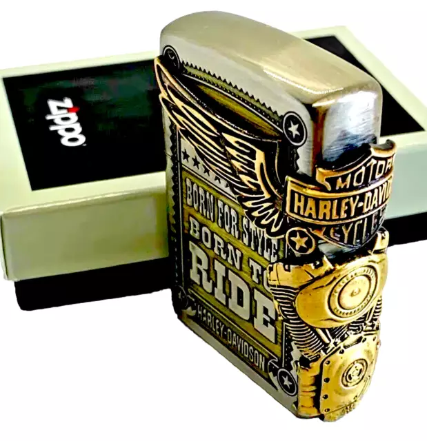 Bargain!!Zippo Harley Davidson HDP-27 Lighter. BRAND NEW, Rare, Japanese Model