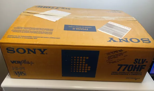 Sony SLV-770HF VHS HI-FI STEREO HEAD VCR VHS Tape Recorder & REMOTE NOS Sony SLV-770HF VHS HI-FI STEREO HEAD VCR VHS Tape Recorder & REMOTE NOS