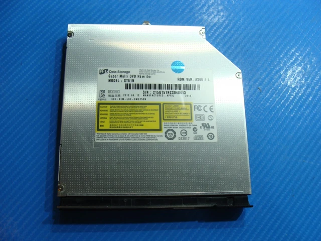 Asus G75VW-AS71 17.3" Super Multi DVD-RW Burner Drive GT51N