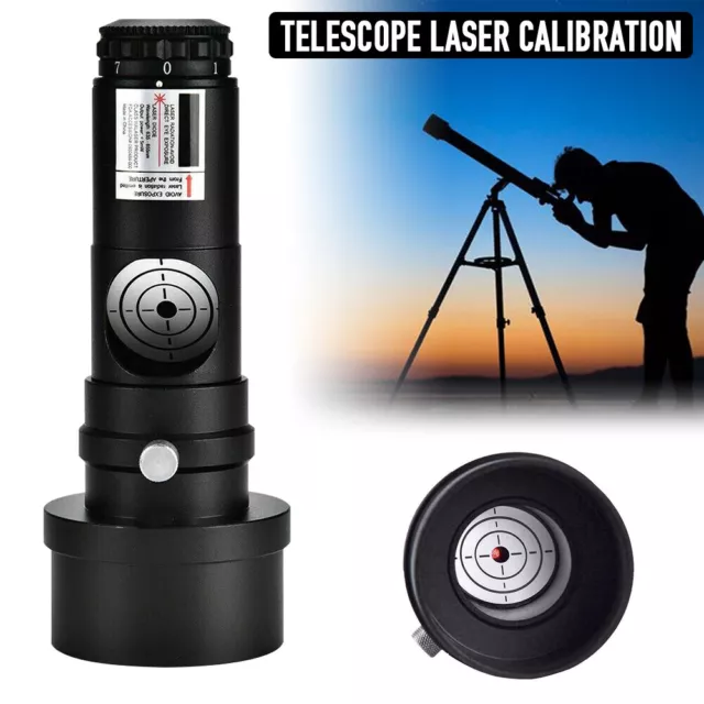 1.25" Red Laser 7 Bright Level Collimator 2" Adaptor for Newtonian Telescopes UK