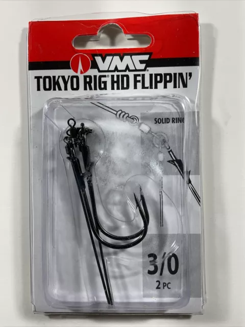 New VMC Tokyo Rig Heavy Duty Flippin Fishing Hook 3/0 2 PC With Free Shipping