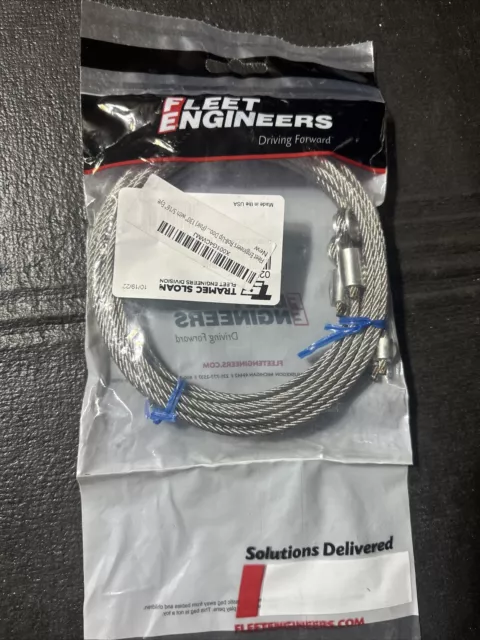 "Juego de cables de puerta de acero inoxidable y herrajes estilo Todco para camión de caja enrollable/remolque estilo 1/4"