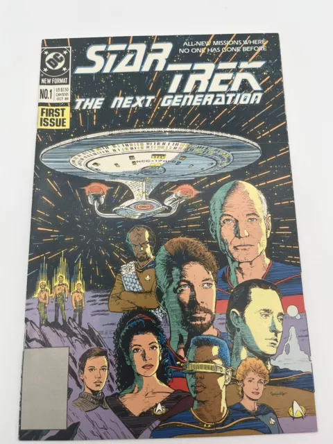 Star Trek: The Next Generation 1989 #1 First Issue DC Comics Bagged & Boarded NM