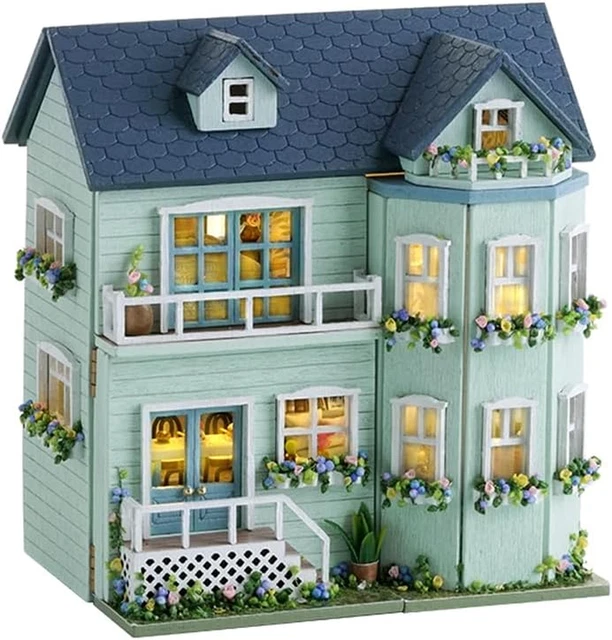 Kit 10 Scènes Autocollantes 3D Maisons Miniatures - Déco Réutilisable Pour Carnets, Téléphone, Anti-Stress - Adultes Et Enfants