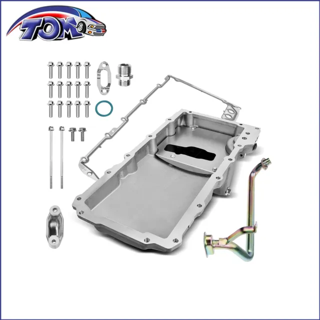 302-1 LS Swap Retrofit Aluminum Oil Pan For Chevy BBC SBC GM LS1 LS2 LS3 LS6