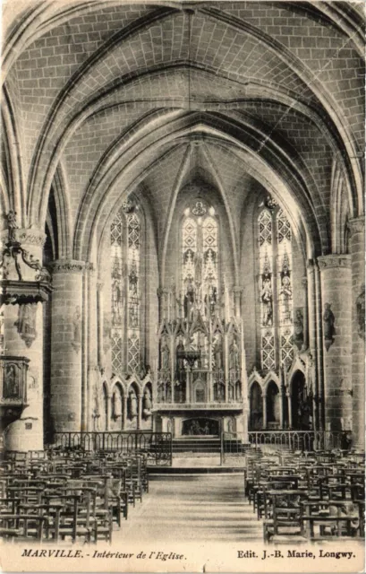 CPA AK MARVILLE - Intérieur de l'Église (391702)