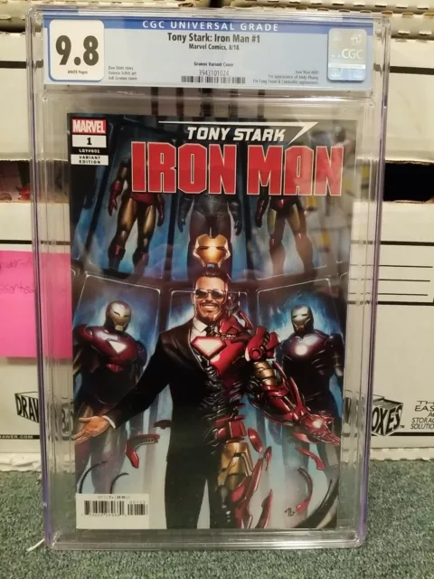 Tony Stark Iron Man #1 CGC 9.8 Granov Variant 1st Appearance Andy Bhang