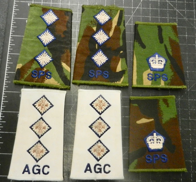 BRITISH ARMY OFFICERS rank slides 3 x sets as pictured $9.99 - PicClick AU