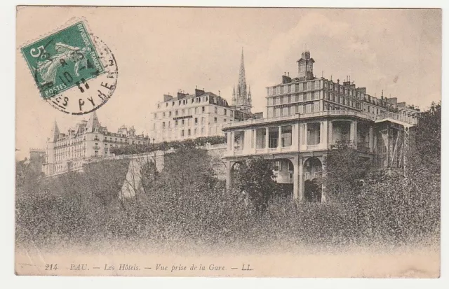 PAU - 1911 - 64 Pyrénées Atlantique - Les Hotels Vue prise de la Gare  - BN 44