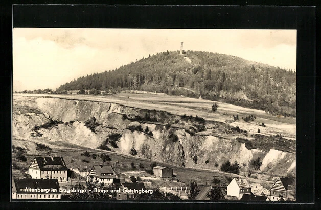 ALTENBERG /ERZGEBIRGE, ORTSANSICHT, Binge und Geisingberg ...