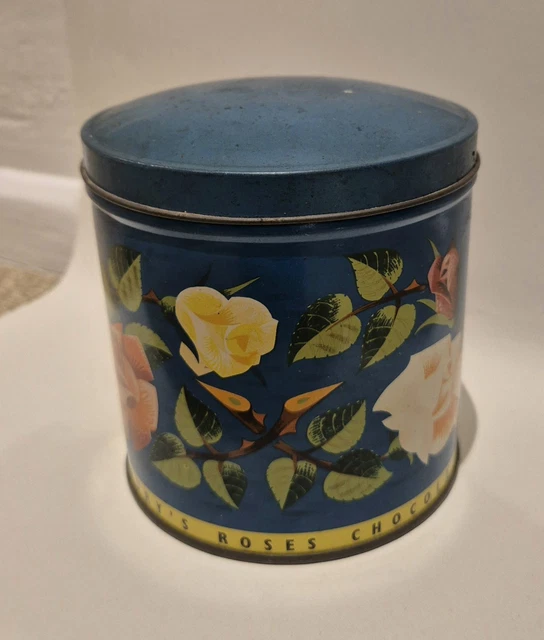 VINTAGE CADBURY'S ROSES Chocolates Tin Circa 1960s £10.80 - PicClick UK