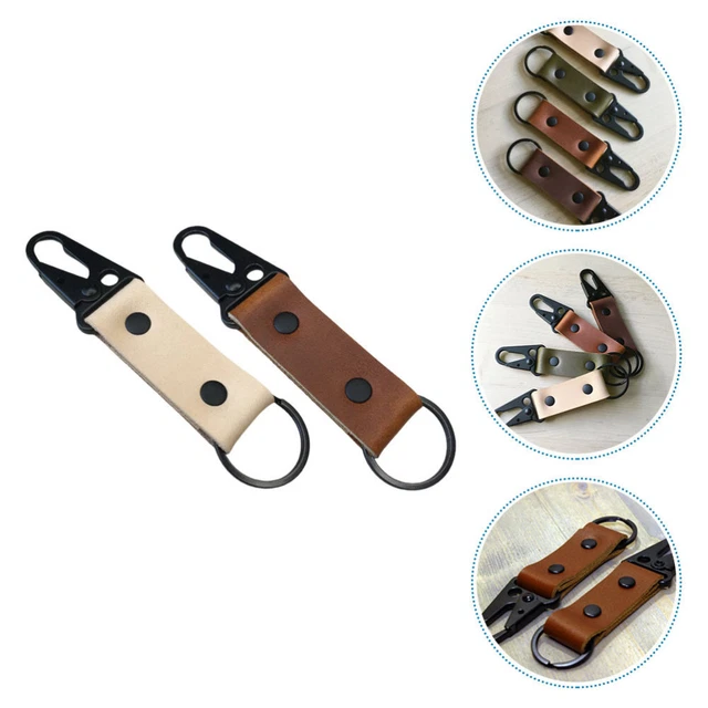 2 piezas Transmisión Mosquetón Clip Ring Hebilla Mochila Herramientas Soporte