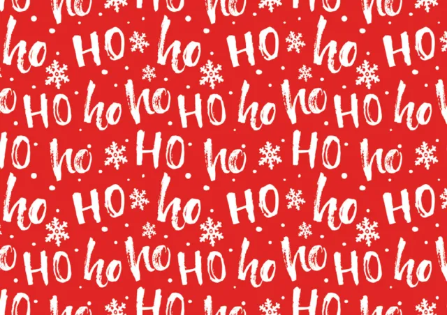 SUSY CARD Weihnachts-Geschenkpapier "Ho Ho Ho" (B)700 mm x (L)2 m