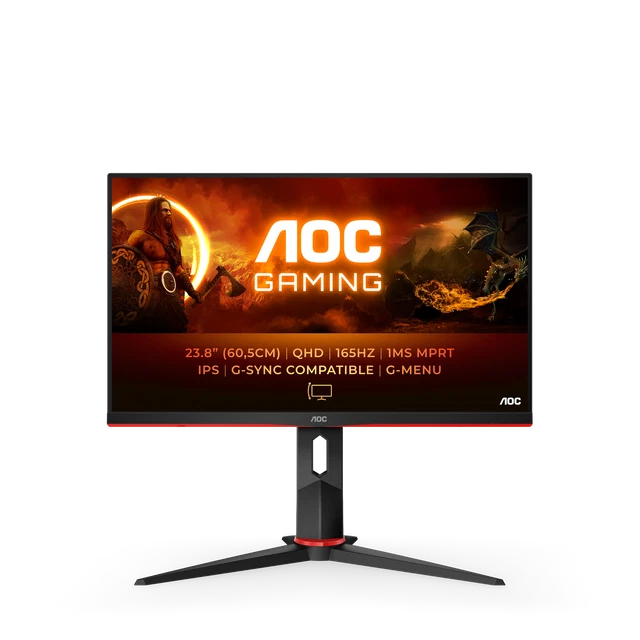 AOC Q24G2A 60,5cm (23,8") FHD IPS Gaming Monitor 16:9 HDMI/DP 165Hz 1ms FreeSync