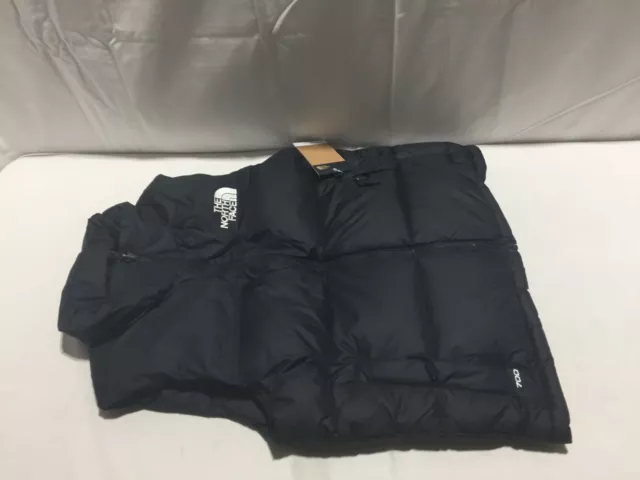 J37 THE NORTH FACE 1996 Retro Nuptse Puffer Vest Black Womens Size Medium