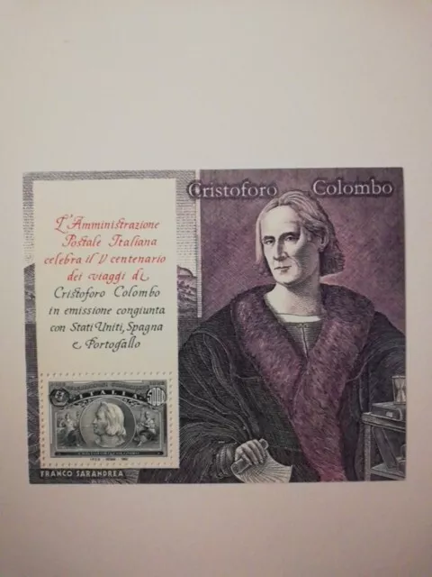 Il V Centenario Dei Viaggi Di Cristoforo Colombo 16 Francobolli 1992