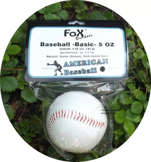 Baseballball rote Nähte American Baseball -Basic- 5 OZ Ball Spielball