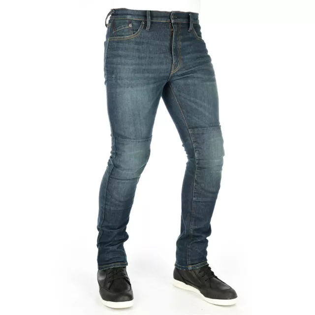 Oxford Original Compatible Ce Aa Classé Dynamique Slim Jean Moto - Âgé Bleu