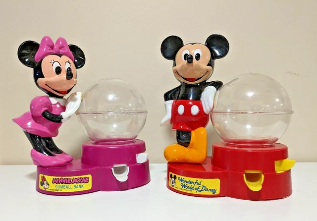 Vintage Mickey Mouse/Minnie Mouse Gum Ball Machine