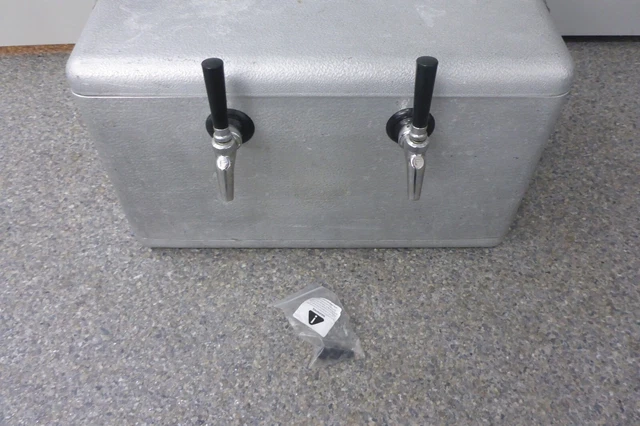 Vintage Jockey Box Cooler Two Perlick faucet with Stainless Coils Beer Unique