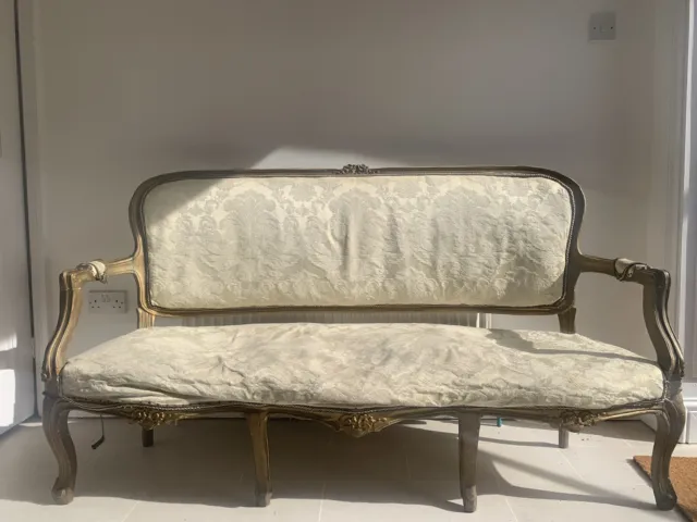 Antique 19th Century Louis XV Salon Sofa