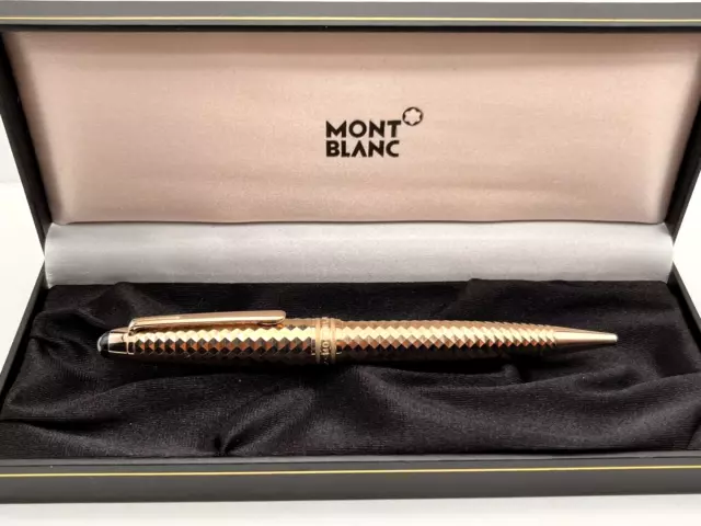 MONTBLANC MEISTERSTÜCK Geometry Solitaire Champagner Gold Midsize Kugelschreiber